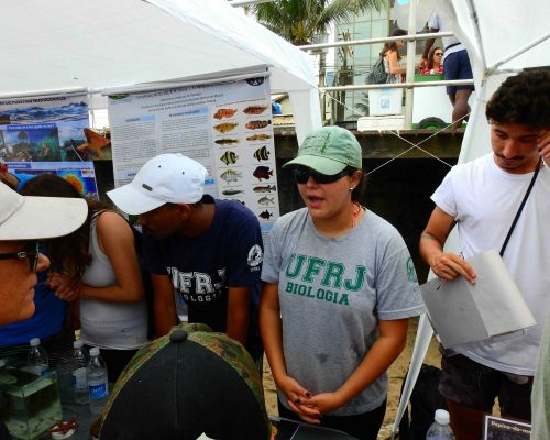 _2019.11.09 Evento 3° NUPEM na Praia Oceanografia Praia Cavaleiros DSCN1253 (Luciano Fischer)