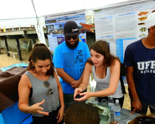 _2019.11.09 Evento 3° NUPEM na Praia Oceanografia Praia Cavaleiros DSCN1279 (Luciano Fischer)