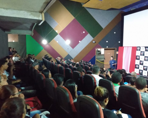 Cine Costão - palestra comunidade - Arraial do Cabo