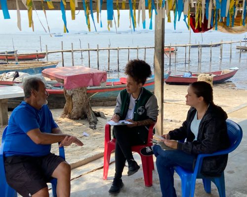 Entrevista com pescador de curral__Crédito da imagem - Thaís Maciel e Andréa Bazilio