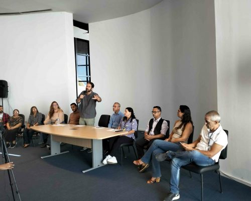 Mesa de abertura do Seminário Pesca Artesanal - cenários, desafios e perspectivas com autoridades e parcerias municipais, estaduais e federais - Niterói