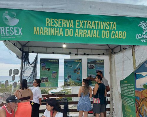 Stand da RESEX no festival da lula, evento tradicional de arraial