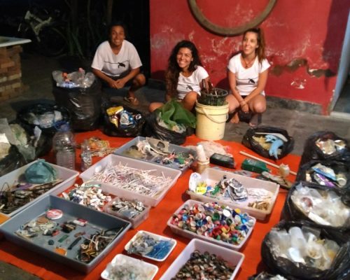 Triagem de ação de limpeza de praia - Arraial do Cabo